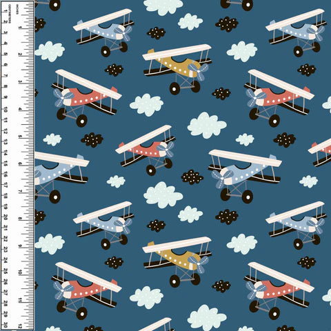 Remnant Airplanes on Blue 26” Squish