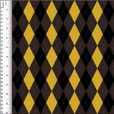 PREORDER Argyle Brown & Gold