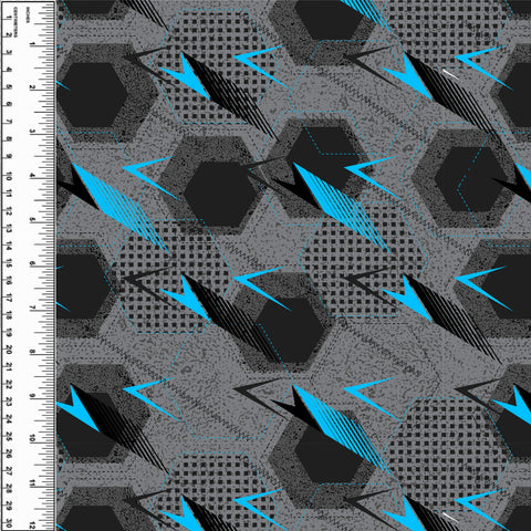 PREORDER Arrows Hexagon Blue Grey