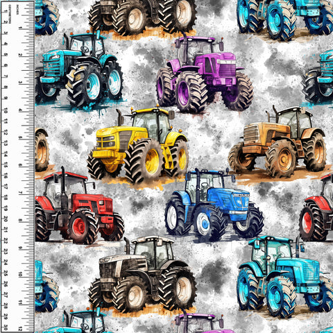 Big Rainbow Tractors PUL