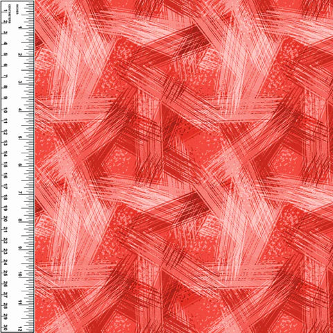 Brush Stroke Red Board Short