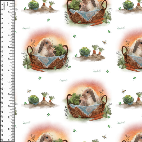 PREORDER Bunny Snuggle Baskets White