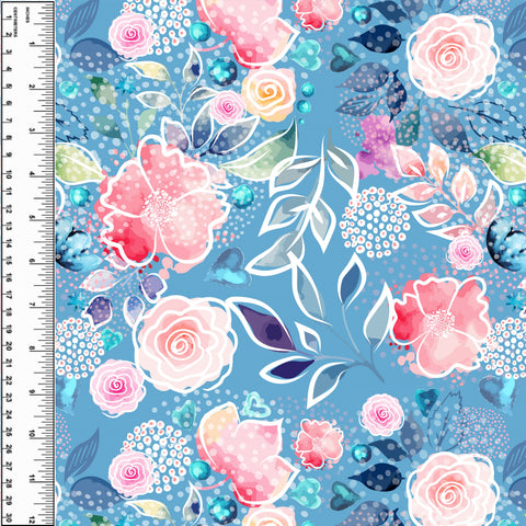 PREORDER Busy Blue Floral