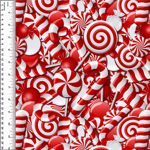 Candy Cane Lollipop Swirls Squish