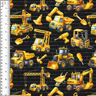 Cartoon Construction Squish 54" Wide