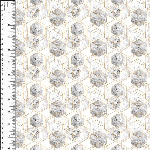 PREORDER Concrete Marble Hex Small Scale