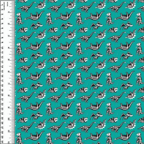 PREORDER Dinosaur Skeleton Turquoise Small Scale