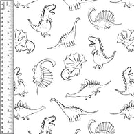 PREORDER Dinosaur Doodles White