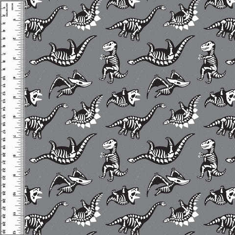 PREORDER Dinosaur Skeleton Grey