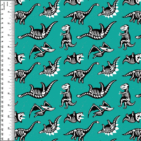 PREORDER Dinosaur Skeleton Turquoise
