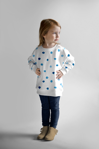 PREORDER Dots Watercolour Blue on White