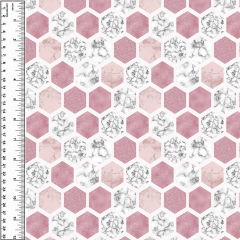 PREORDER Dusty Marble Hexagon