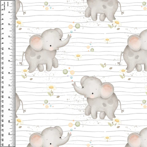 Elephant Bubbles Stripe Squish