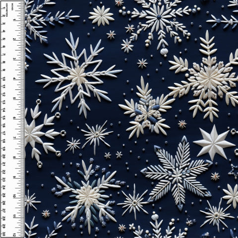PREORDER Embroidered Snowflakes
