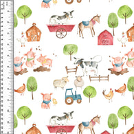 PREORDER Farm Animals on White