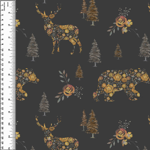 PREORDER Floral Silhouettes Mustard