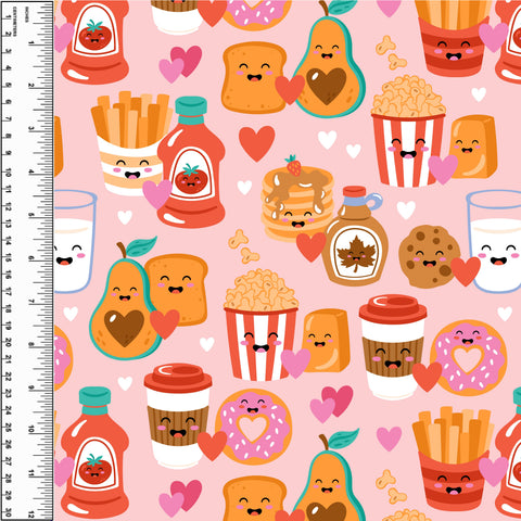 PREORDER Food Valentines Pink
