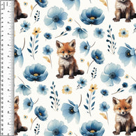 PREORDER Fox Blue Waterglass Floral