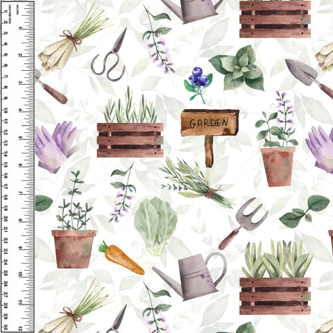 Gardening Bamboo Cotton Spandex Jersey