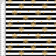 PREORDER Gold Snowflake Stripe *Holiday*