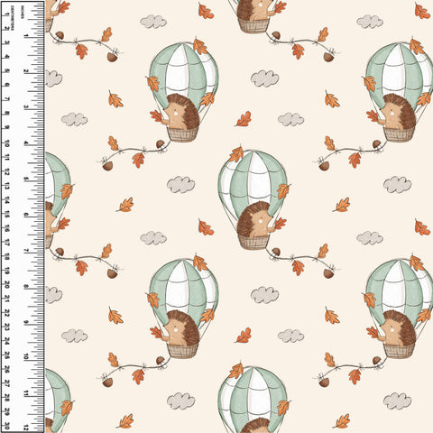 **NEW** PREORDER Hedgehog Hot Air Balloon Green