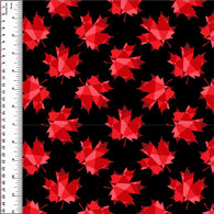 Maple Leaves Brushed Microfiber Toweling