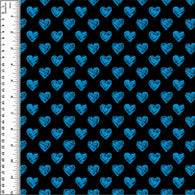 PREORDER Mini Sketchy Hearts Blue