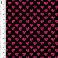 PREORDER Mini Sketchy Hearts Pink