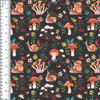 Mushroom Garden Muted PUL