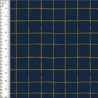 PREORDER Navy Mustard Grid Waves