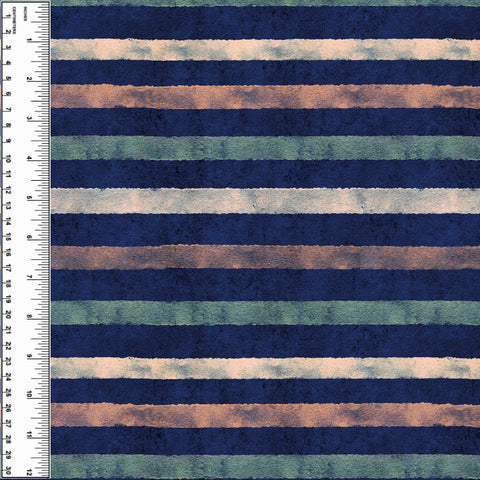 PREORDER Peach Sage Navy Stripes