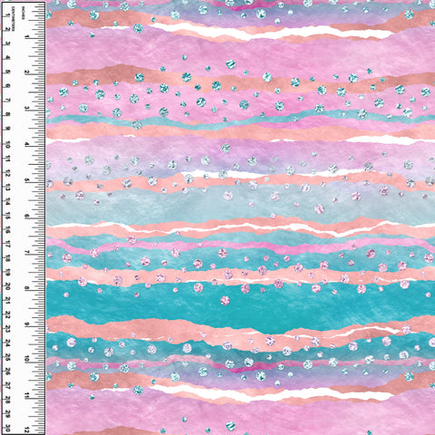 PREORDER Glitter Stripes Pink Blue