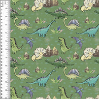PREORDER Prehistoric Dinosaurs on Green