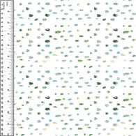 PREORDER Prehistoric Spots Blue Green on White