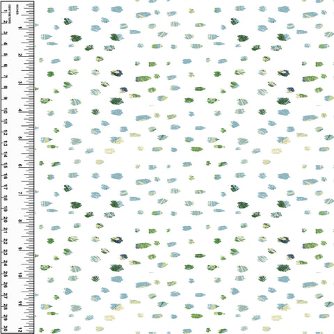 PREORDER Prehistoric Spots Blue Green on White
