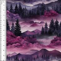 Remnant Purple Linen Mountains 20" x 54" Squish