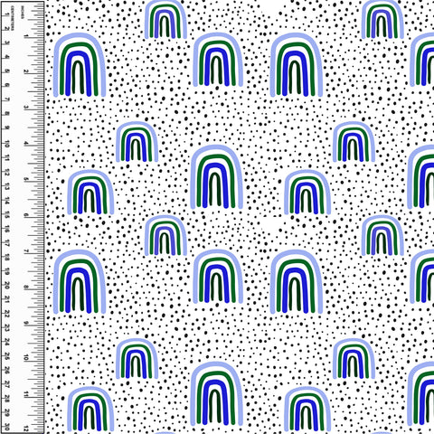 PREORDER Rainbow Dots Blue