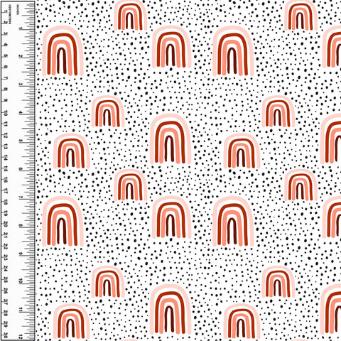 PREORDER Rainbow Dots Coral