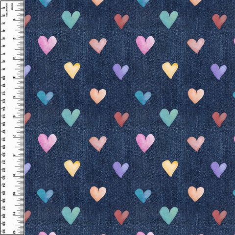 PREORDER Rainbow Hearts Denim Tatra