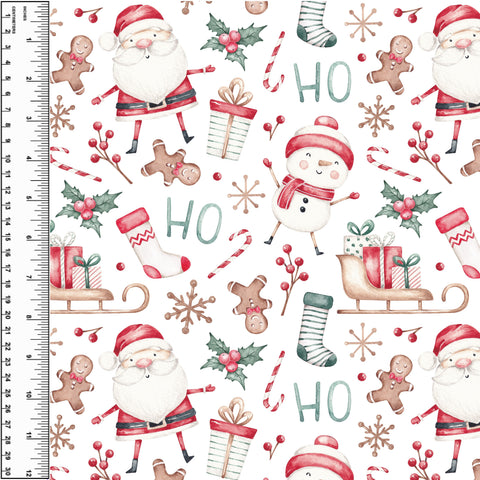 **NEW** PREORDER Santa Snowman on White *Holiday*