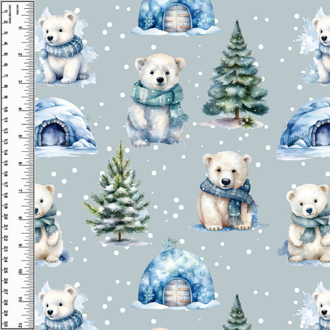 PREORDER Snowy Polar Bears *Holiday*