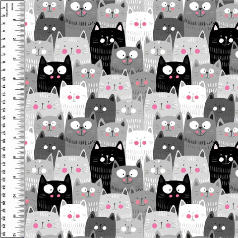 Stacked Kittens Woven