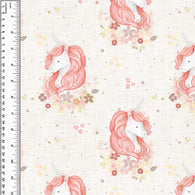 PREORDER Unicorns Peach Linen