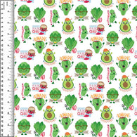 Veggie Puns on White SS Vinyl