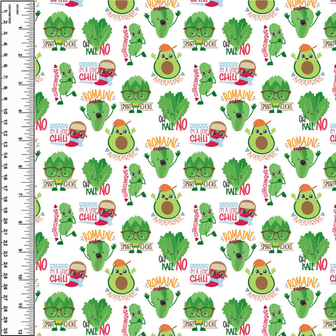 PREORDER Veggie Puns on White Small Scale
