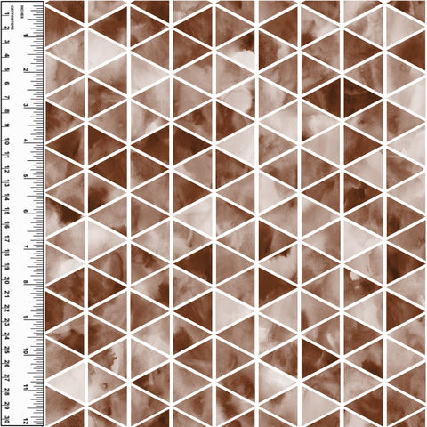 PREORDER Watercolour Triangles Brown