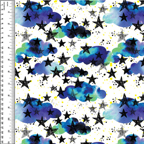 PREORDER Watercolour Clouds & Stars