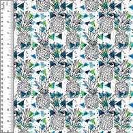 Remnant Watercolour Pineapples 23" DBP