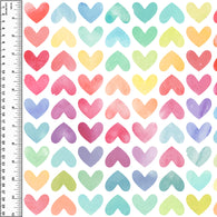 PREORDER Watercolour Rainbow Hearts