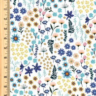 Remnant Wild Flower 13” Cotton French Terry